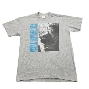 Vintage 1988 Bruce Springsteen Tunnel of Love Express Tour Gray T-Shirt Large